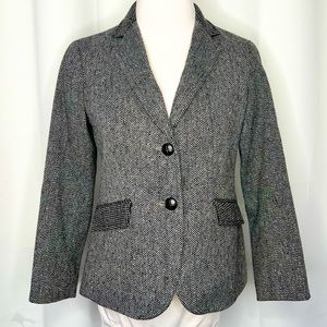 ❗️NWOT❗️TALBOTS Tweed Wool Blend Blazer w/Elbow Patches